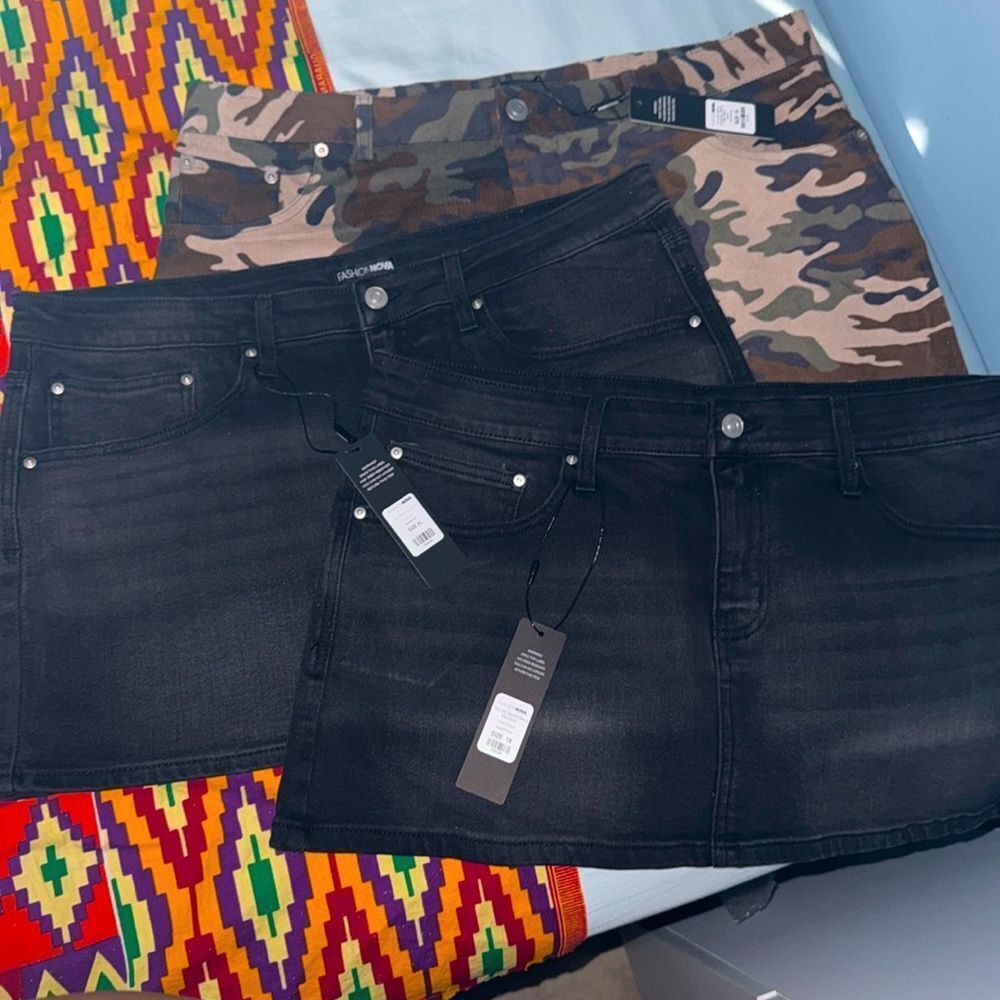 Fashion Nova mini skirts